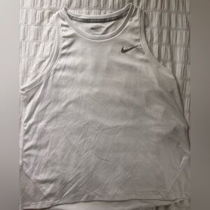 Nike Running Dri-FIT White Sleeveless Shirt
